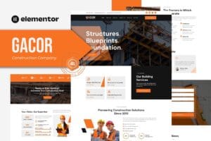 Gacor – Construction Company Elementor Template Kit