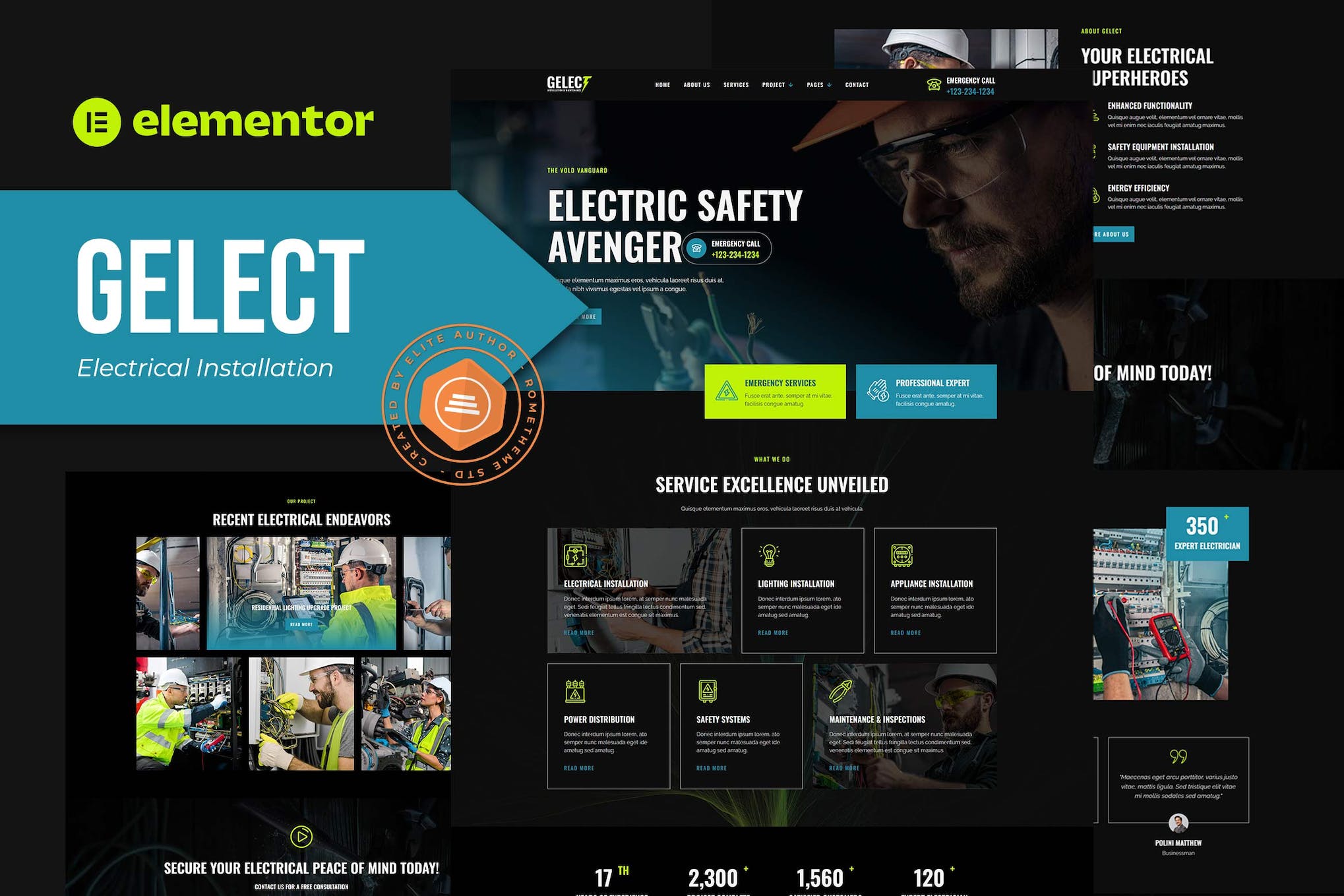 gelect-electrical-installation-maintenance-element Gelect – Electrical Installation & Maintenance Elementor Template Kit