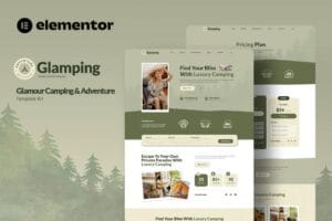 Glamping – Glamour Camping & Adventure Elementor Template Kit