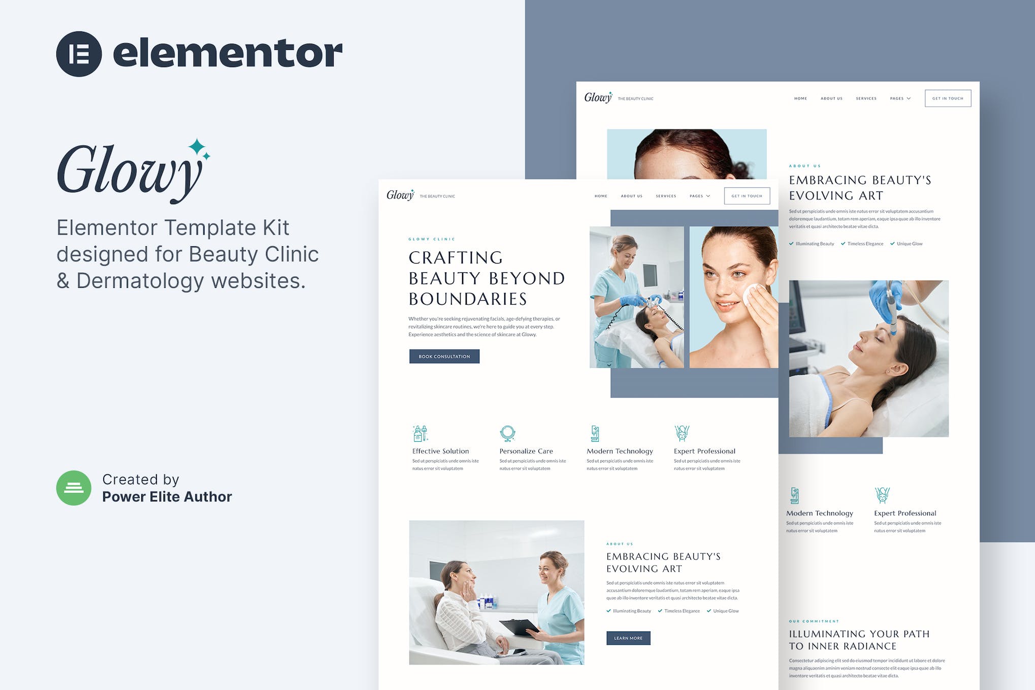 glowy-beauty-clinic-dermatology-elementor-template Glowy – Beauty Clinic & Dermatology Elementor Template Kit