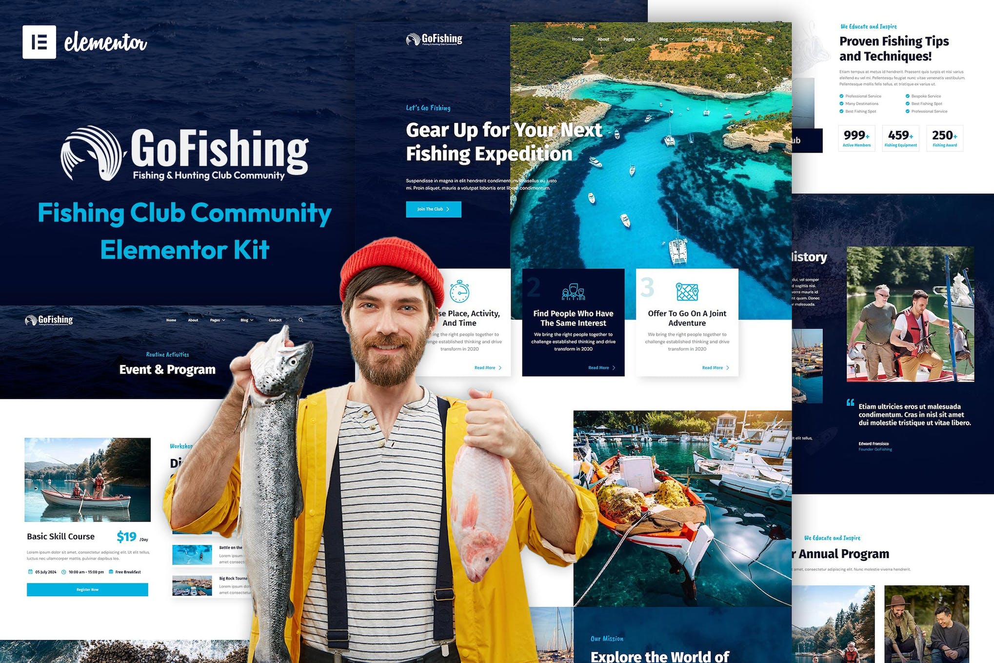 go-fishing-fishing-club-community-elementor-templa Go Fishing – Fishing Club Community Elementor Template Kit
