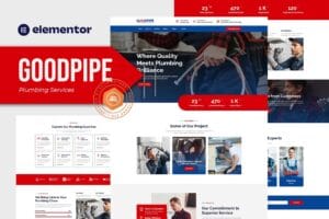 Goodpipe – Plumbing Services Elementor Template Kit
