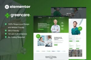 GreenCare – Medical Services Elementor Pro Template Kit