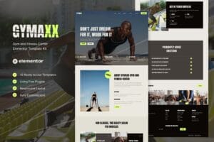 Gymaxx – Gym & Fitness Center Elementor Template Kit