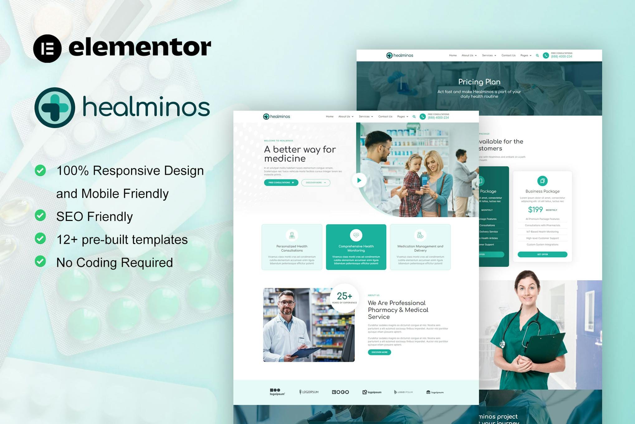 healminos-pharmacy-medical-service-elementor-templ Healminos – Pharmacy & Medical Service Elementor Template Kit