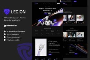 Legion – Artificial Intelligence & Robotics Elementor Template Kit