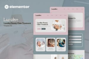 Lumiere – Beauty Clinic Treatment Elementor Template Kit
