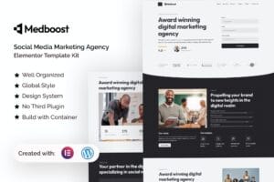 Medboost – Social Media Marketing Agency Elementor Template Kit