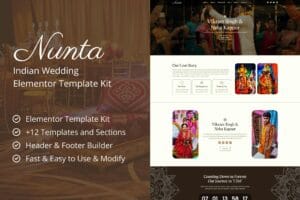 Nunta – Cultural Wedding Elementor Template Kit