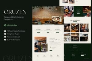 Oruzen – Restaurant & Cafe Elementor Template Kit