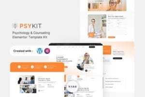 Psykit – Psychology & Counseling Elementor Template Kit