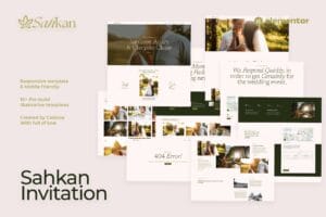 Sahkan – Wedding Invitation & Gallery Elementor Template Kit