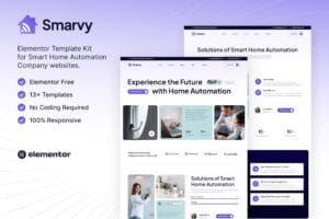 Smarvy – Smart Home Automation Company Elementor Template Kit