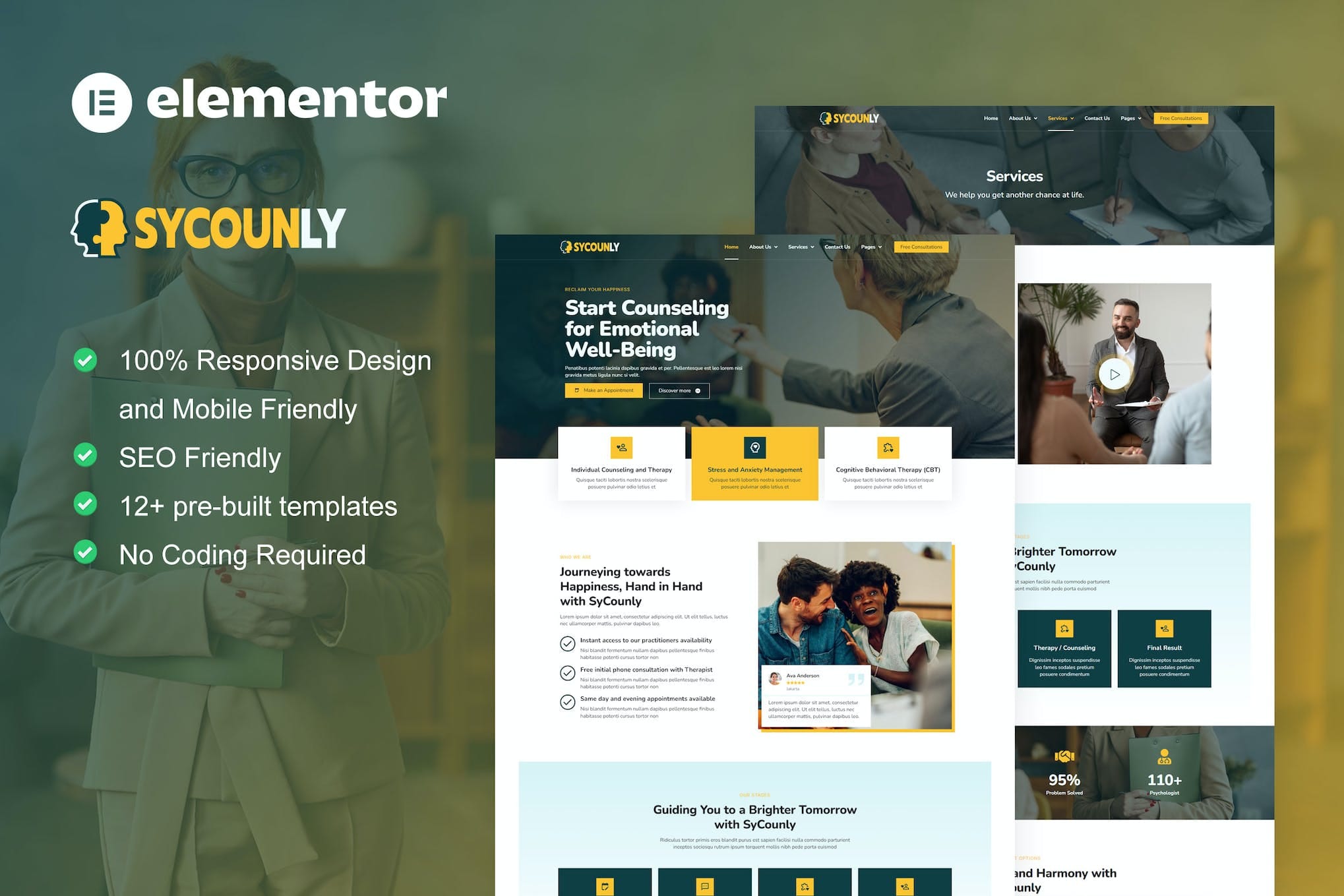 sycounly-psychology-counseling-services-elementor Sycounly – Psychology & Counseling Services Elementor Pro Template Kit