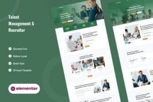 Talento – Talent Management & Recruiter Elementor Template Kit