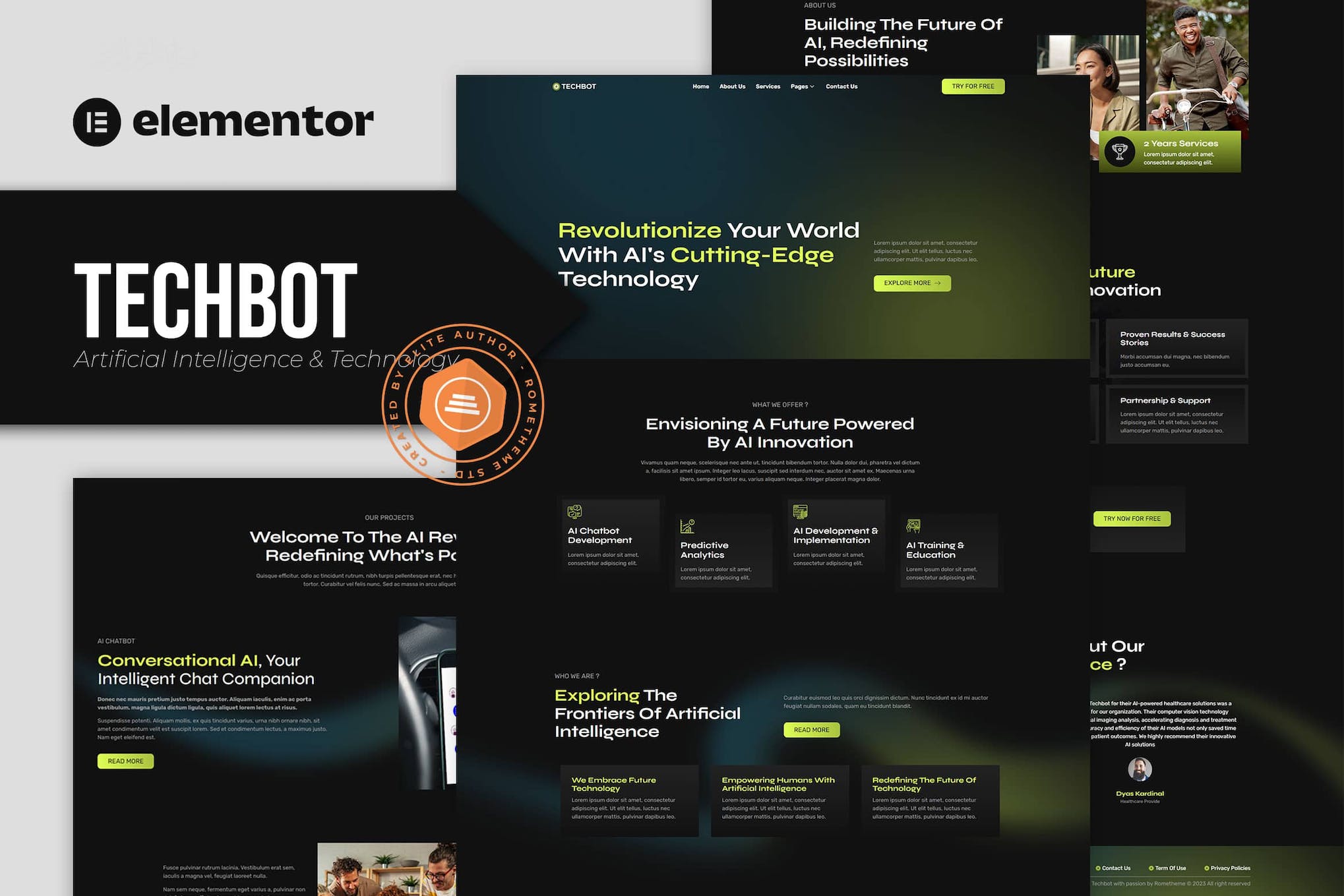techbot-artificial-intelligence-technology-service Techbot – Artificial Intelligence & Technology Services Elementor Template Kit