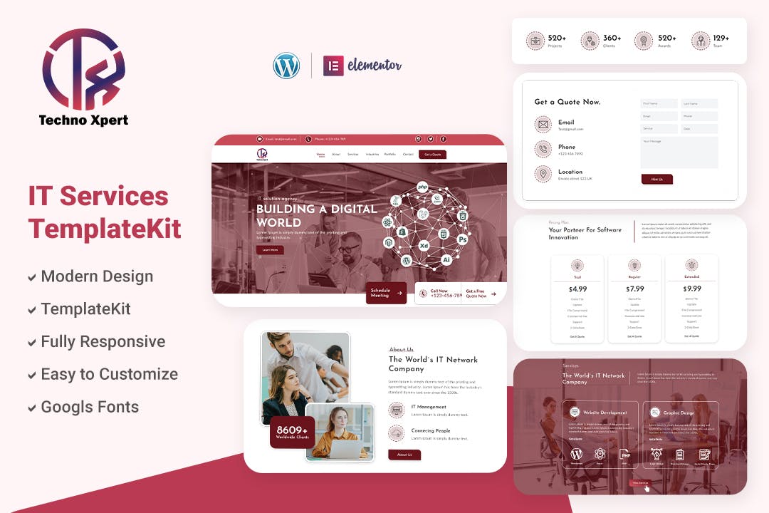 techno-xpert-software-agency-it-solutions-service Techno Xpert – Software Agency & IT Solutions Service Template Kit