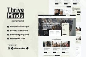 Thrive Mind – Business Coach Envato Elementor Kit