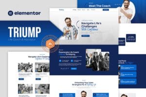 Triump – Life Coach & Motivator Elementor Template Kit