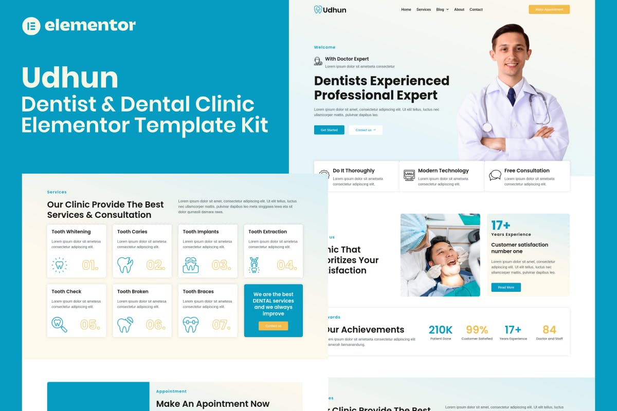 udhun-dentist-dental-clinic-elementor-pro-template Udhun – Dentist & Dental Clinic Elementor Pro Template Kit