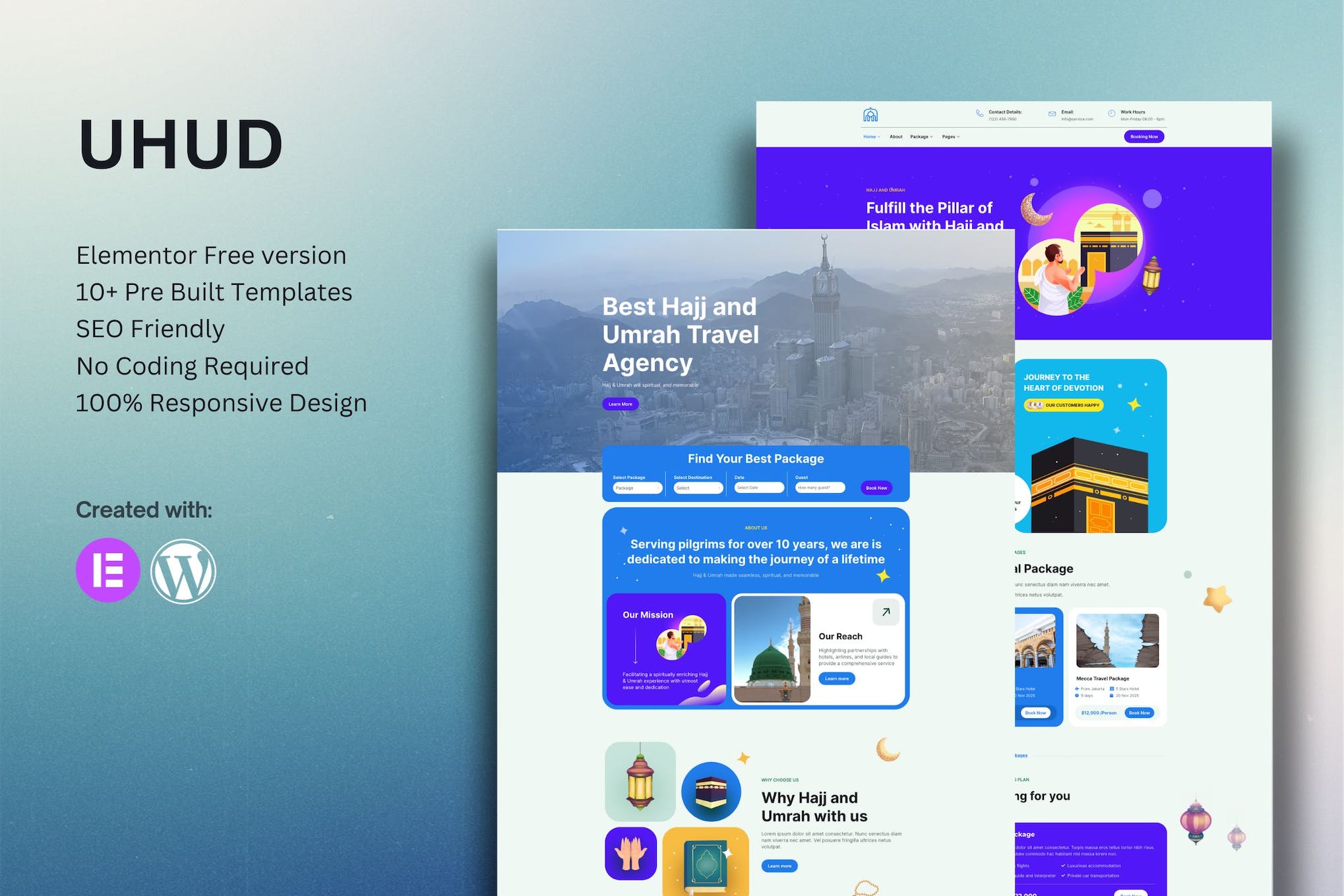 uhud-hajj-umrah-tour-travel-elementor-template-kit Uhud – Hajj & Umrah Tour Travel Elementor Template Kit