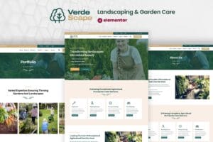 VerdeScape – Landscaping & Garden Care Elementor Pro Template Kit