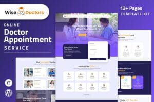 WiseDoctors – Healthcare & Medical Elementor Template Kit