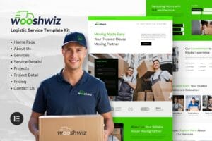Wooshwiz – Logistic & Shipping Elementor Template Kits