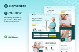 Chirox – Chiropractic & Physiotherapy Elementor Template Kit