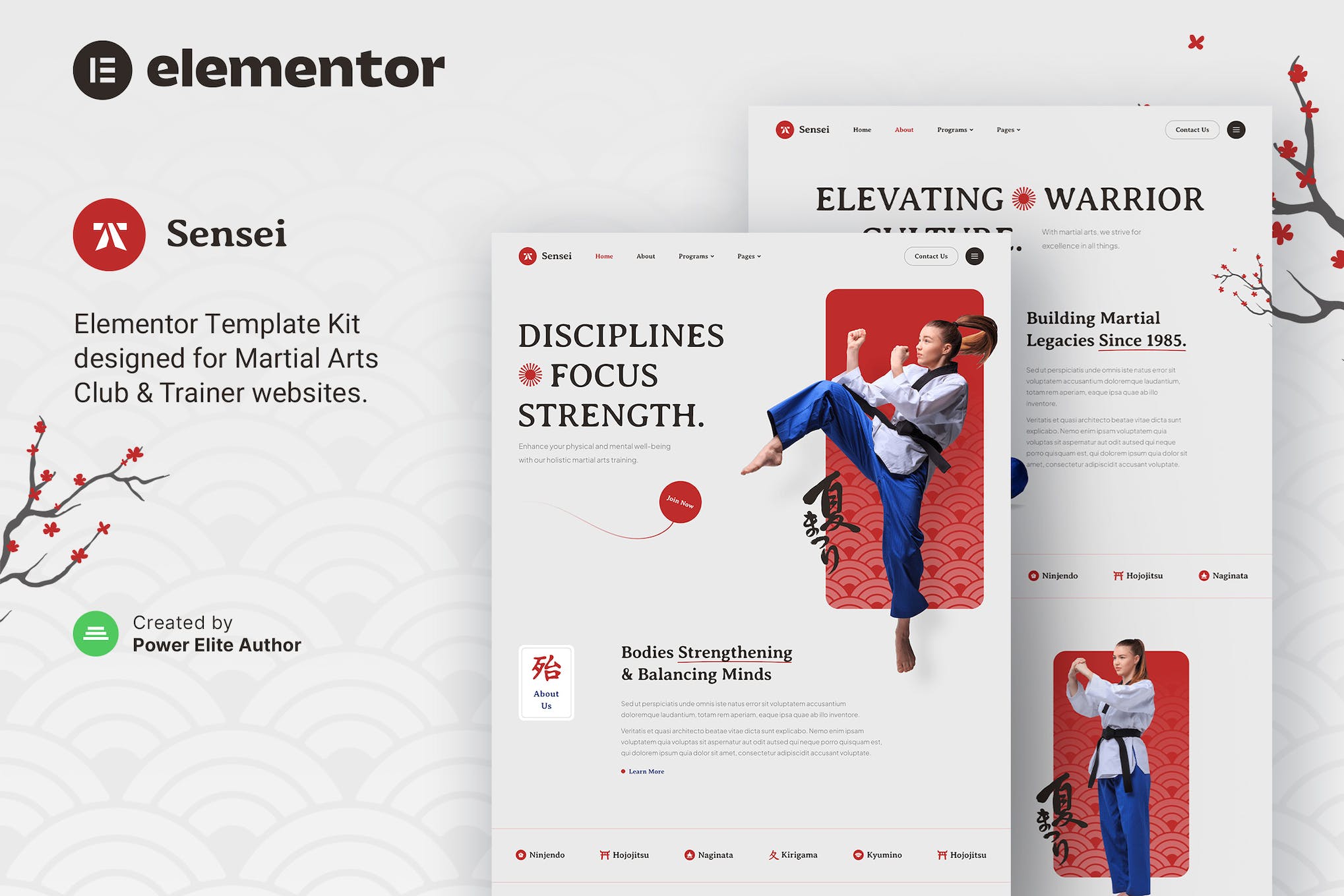 sensei-martial-arts-club-trainer-elementor-templat Sensei – Martial Arts Club & Trainer Elementor Template Kit