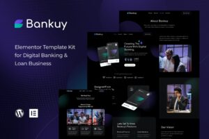 Bankuy – Digital Banking & Business Loan Elementor Template Kit