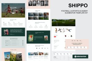 Shippo – Football & Sports Academy Elementor Template Kit