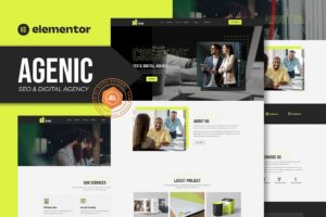Agenic – Creative SEO & Digital Agency Elementor Template Kit