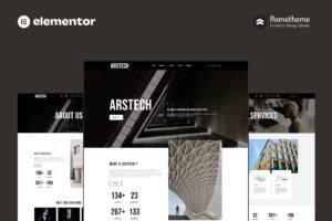 Arstech – Architecture Elementor Pro Full Site Template Kit