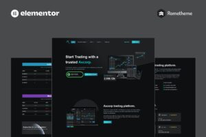 Axcorp – Trading & Investment Company Elementor Pro Full Site Template Kit