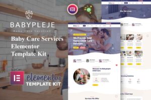 Babypleje – Baby Care Services Elementor Template Kit
