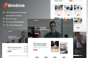 Bimbink – Business Coach & Consulting Elementor Template Kit