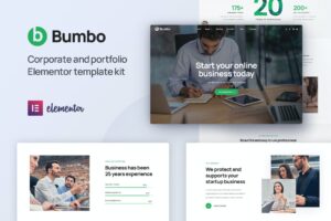 Bumbo – Business & Startup Portfolio Elementor Template Kit