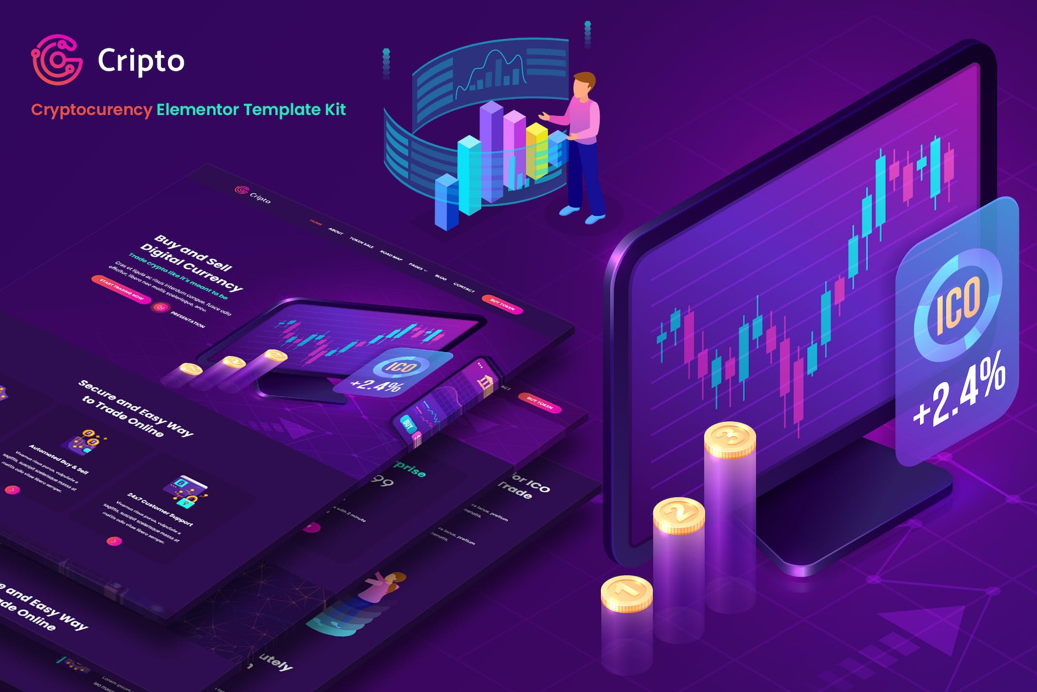 cripto-cryptocurrency-bitcoin-elementor-template-k Cripto – Cryptocurrency & Bitcoin Elementor Template Kit