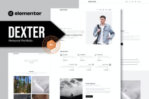 Dexter – Personal Portfolio Elementor Template Kit
