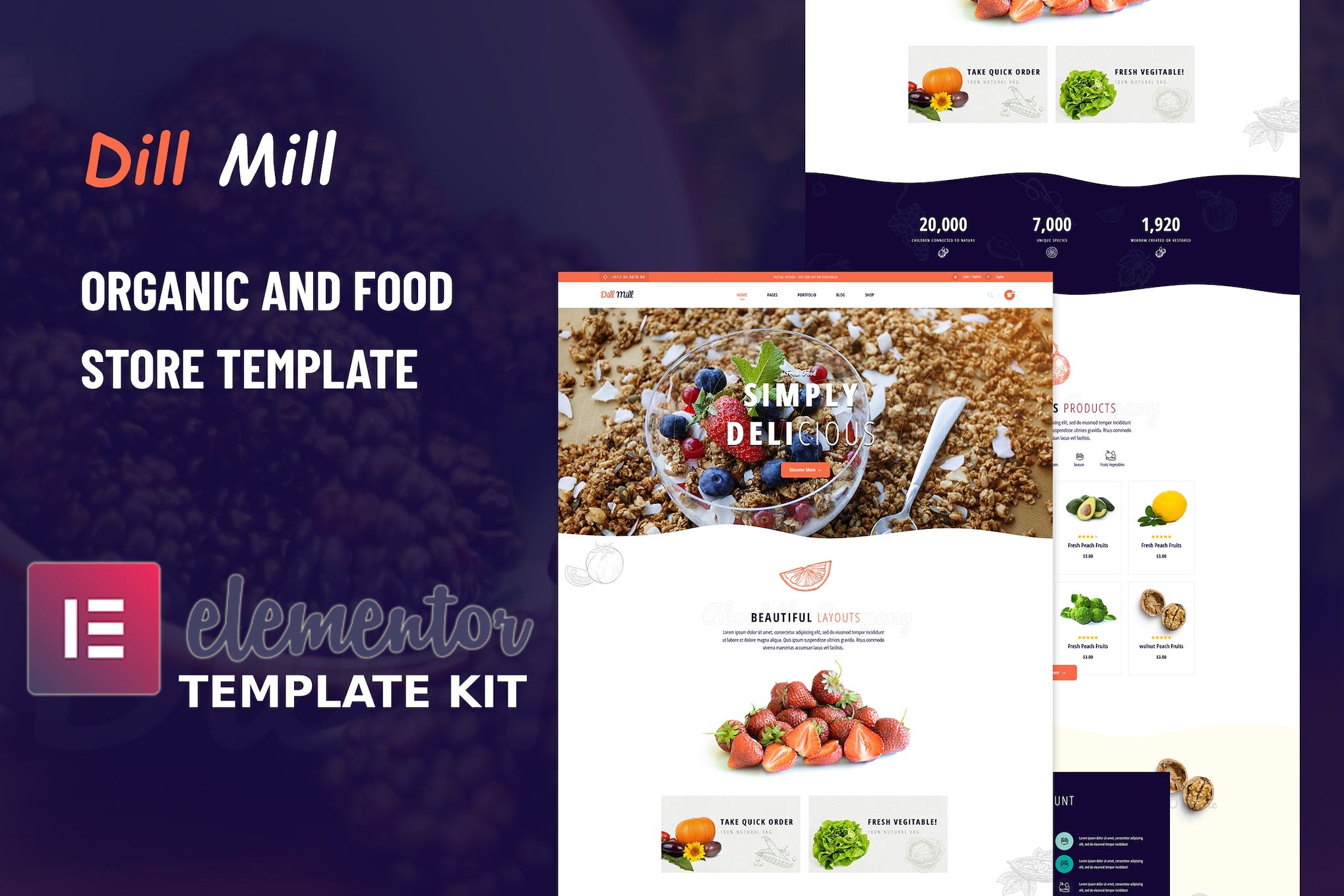 dillmill-organic-food-store-elementor-template-kit Dillmill – Organic Food Store Elementor Template Kit