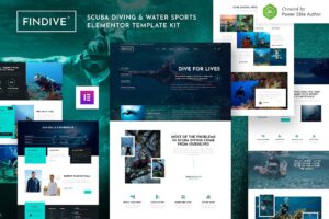 Findive – Scuba Diving & Water Sports Elementor Template Kit