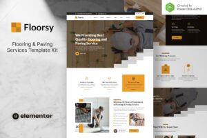 Floorsy – Flooring & Paving Services Elementor Template Kit