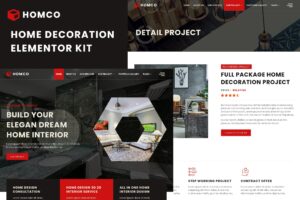 Homco – Home Interior Design Services Elementor Template Kit