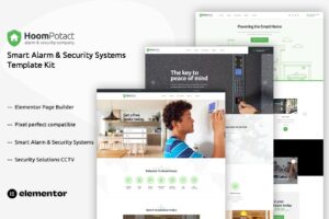HoomPotact – Smart Alarm & Security Systems Template Kit