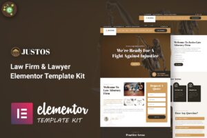 Justos – Law Firm & Lawyer Elementor Template Kit
