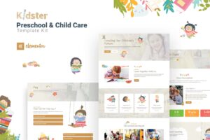 Kidster – Preschool & Childcare Elementor Template Kit