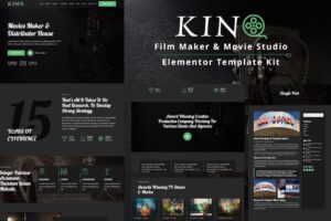 Kino – Film Maker & Movie Studio Elementor Template Kit