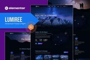 Lumieree – Adventure Travel & Night Camping Elementor Template Kit