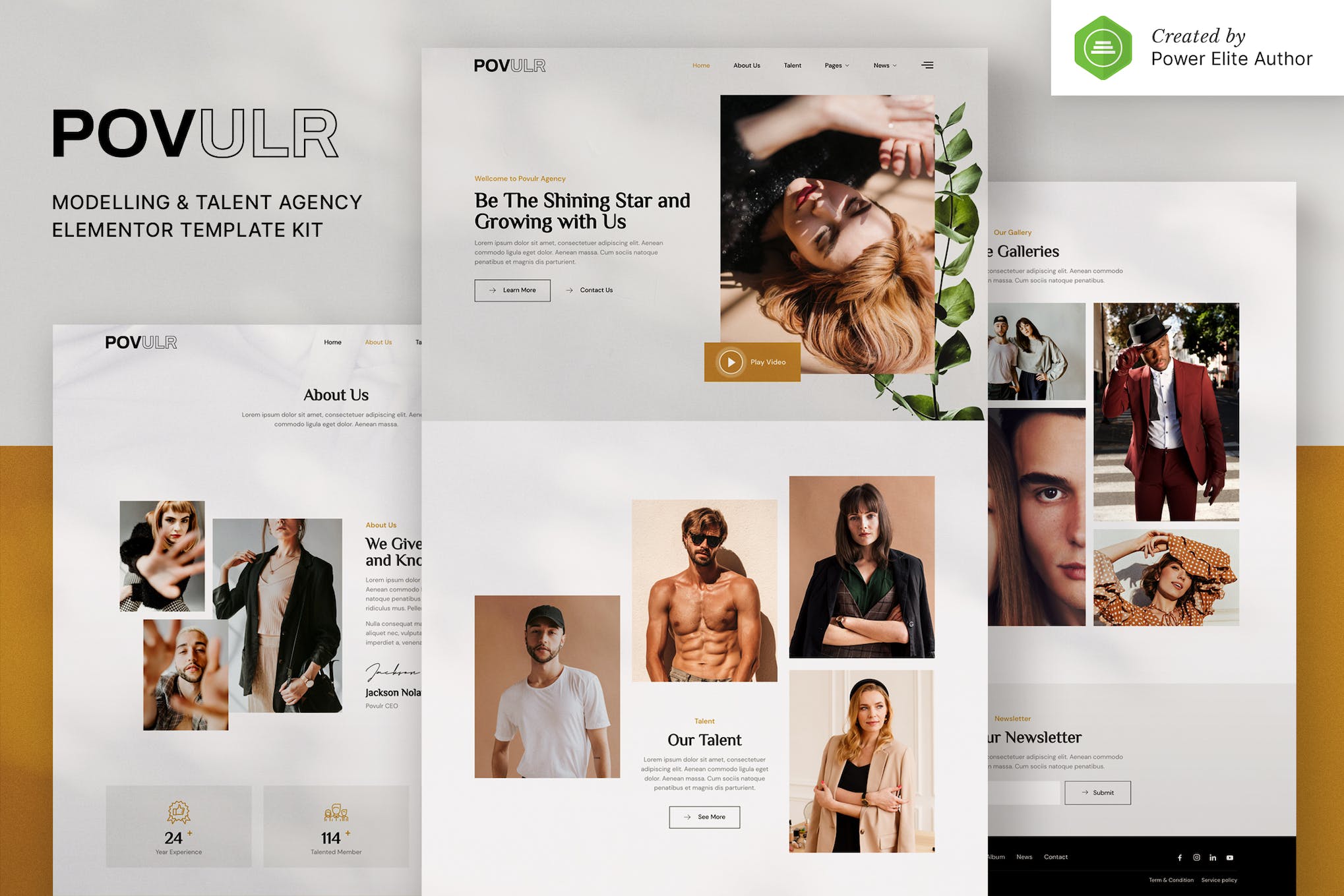 povulr-modeling-talent-agency-elementor-template-k Finess – Fitness Elementor Template Kit